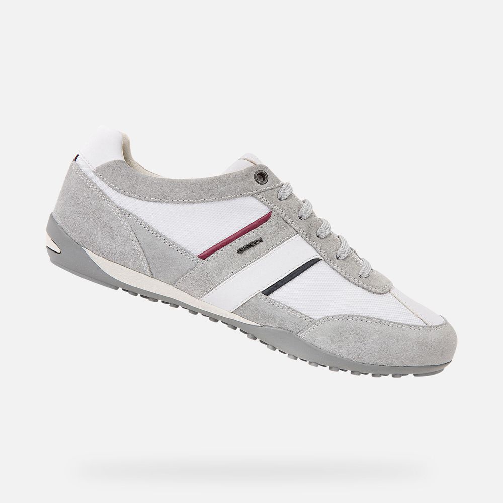 Geox Erkek Spor Ayakkabı Gri/Beyaz - Wells - SVY-279416